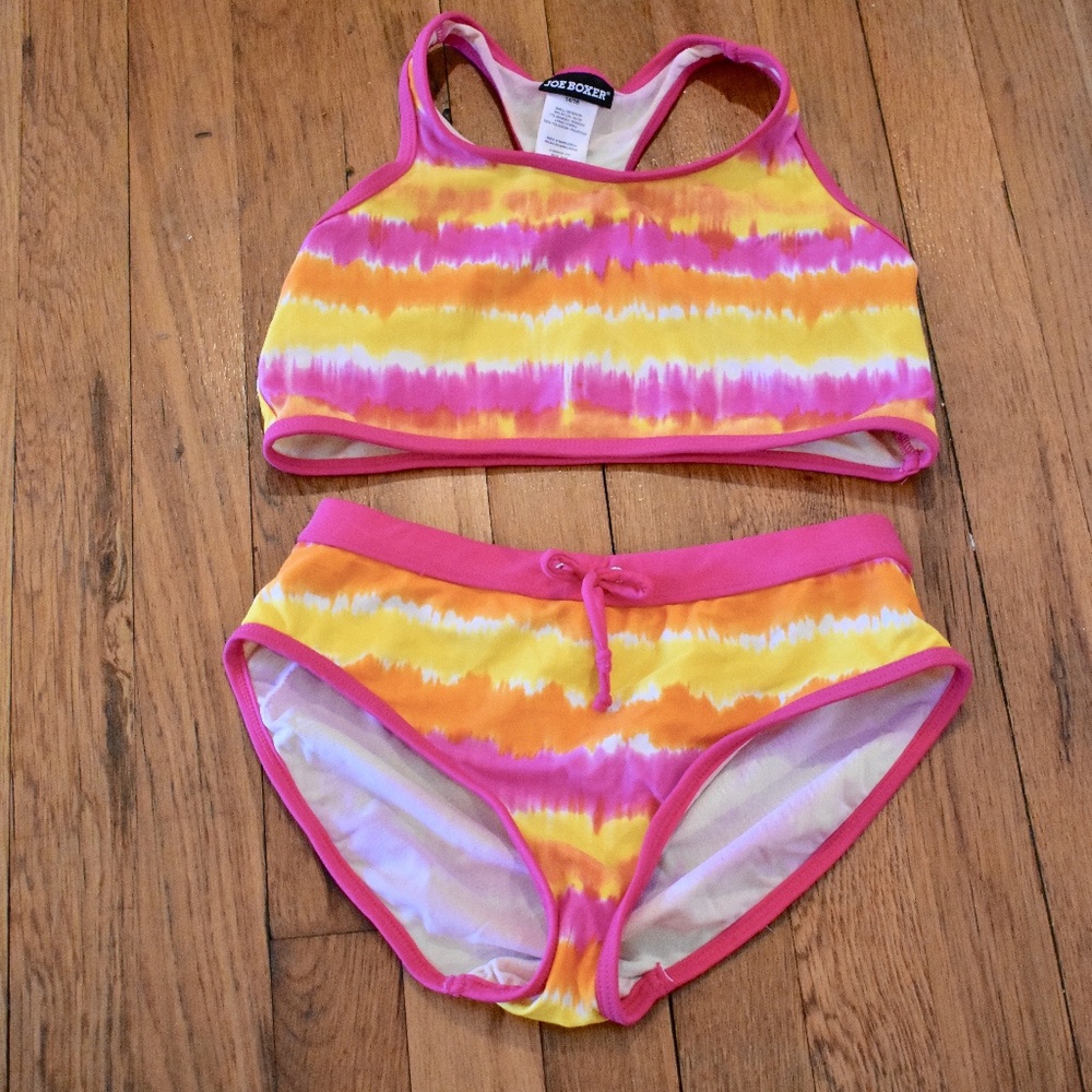 Joe Boxer 2 Piece Tie-Dyed Bathing Suite 14/16